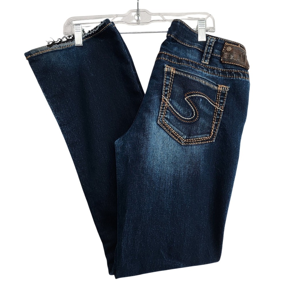 Silver Jeans Co W31 L33 Blue Aiko Bootcut Y2K Western Cowgirl Boho L9528SMD414